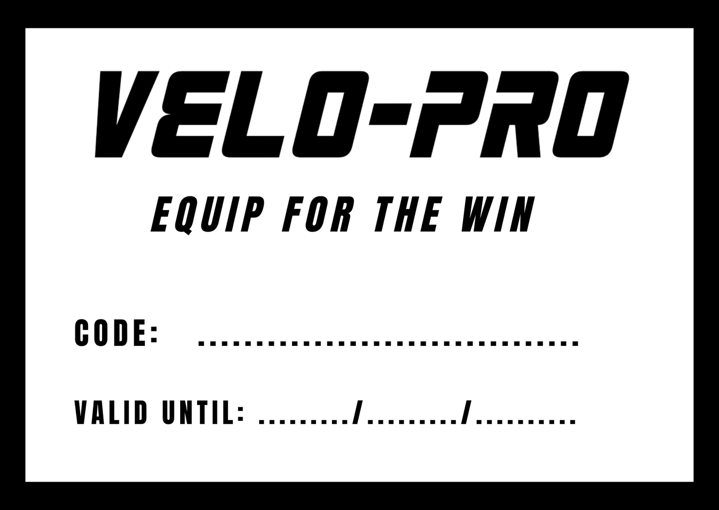Velo-Pro Gift Card