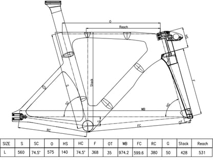 Velo-Pro Carbon Track Frame